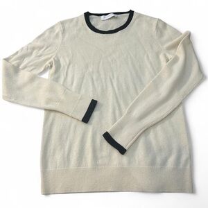 EVERLANE Elegant Cream and Black Women's Cashmere